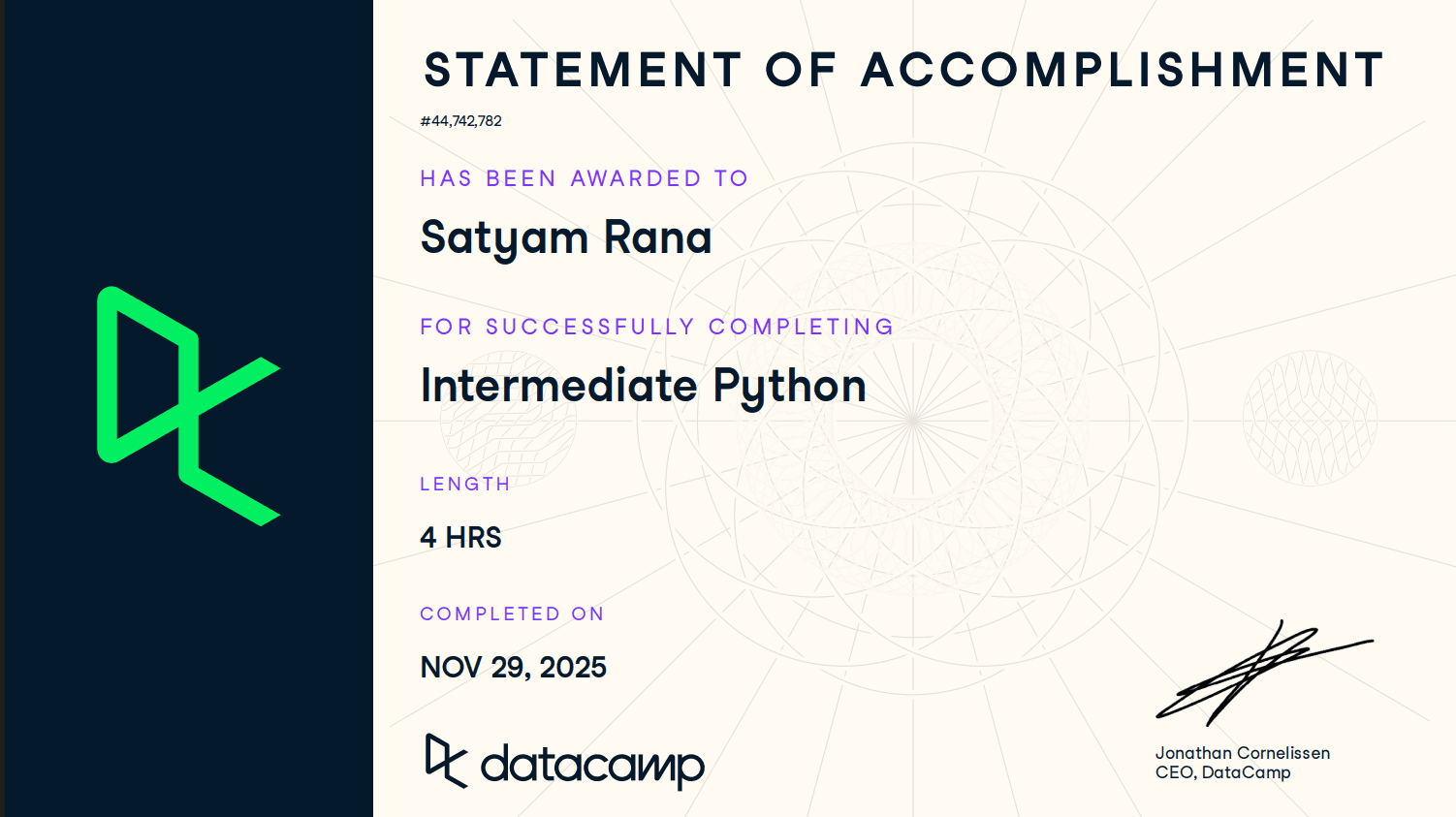 Intermediate Python - DataCamp