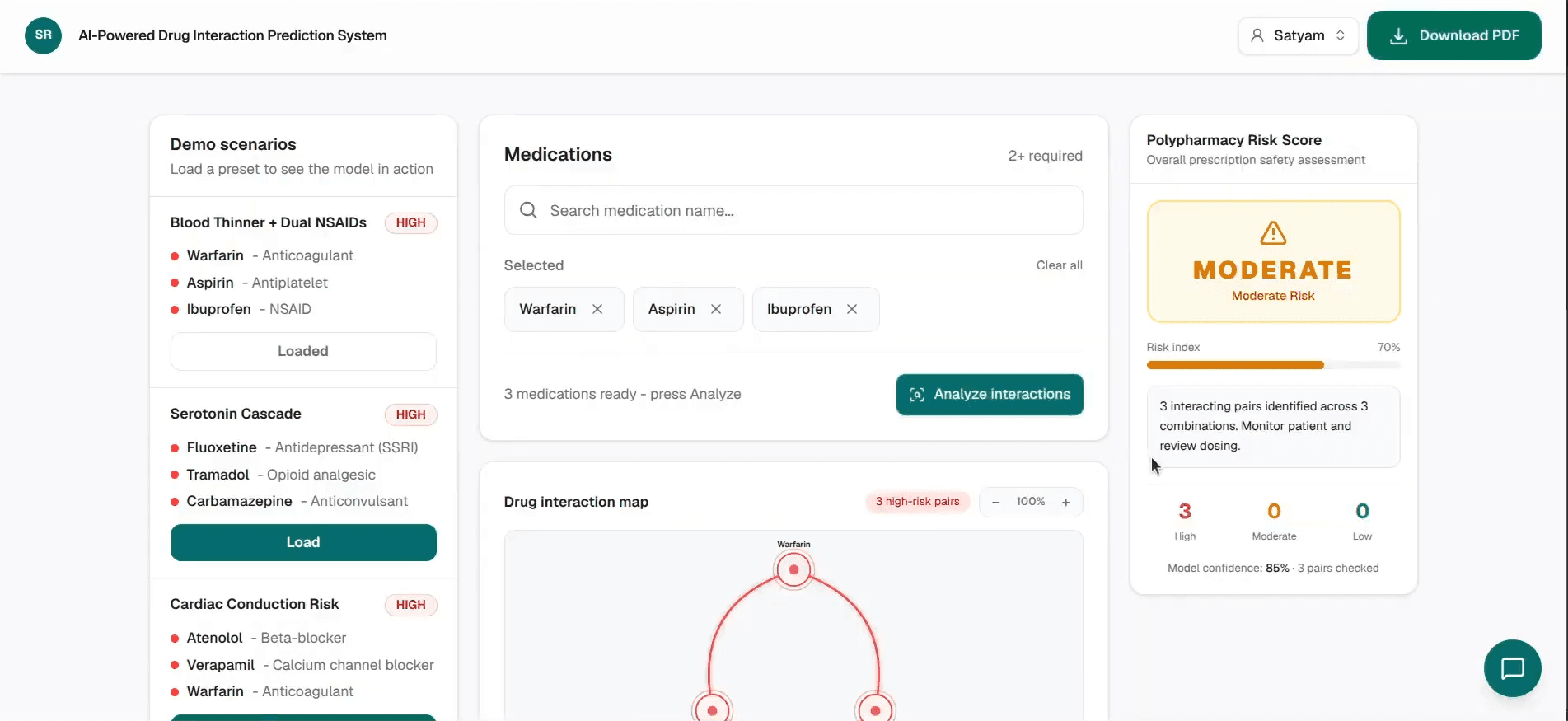 AI powered Drug Interaction Detection System (Deerhack 2026 AI/ML Track Winner) cover